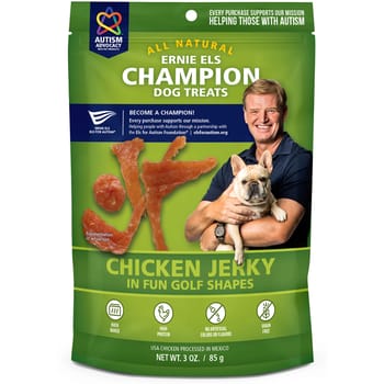 Ernie Els All Natural Chicken Jerky in Fun Golf Shapes Dog Treats - 3 oz Bag-product-tile