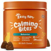 Zesty Paws Calming Bites Bacon Flavored Soft Chew Behavior Supplement for Cats