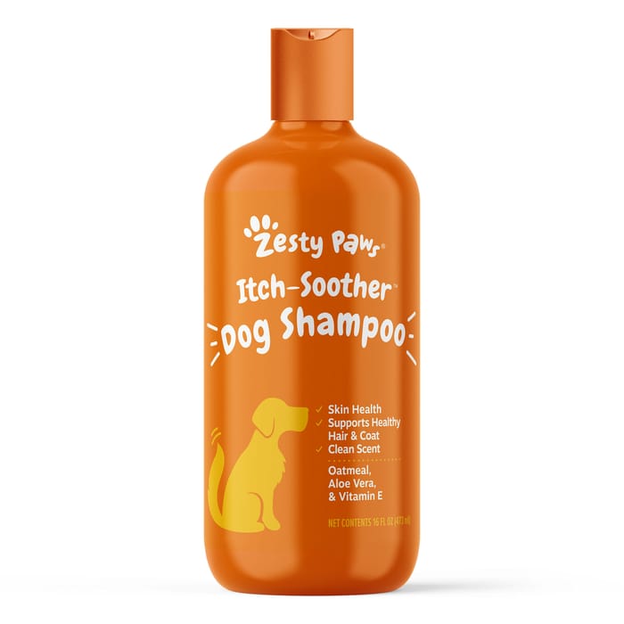 Zesty Paws Vanilla Bean Scented Itch Soother Wash for Dogs with Oatmeal, Shea Butter, & Aloe Vera- Shampoo - 16 oz Bottle product detail number 1.0