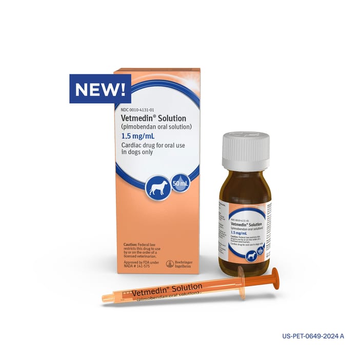 VETMEDIN® Solution (pimobendan oral solution) - Liq 50ml 1.5mg/ml product detail number 1.0