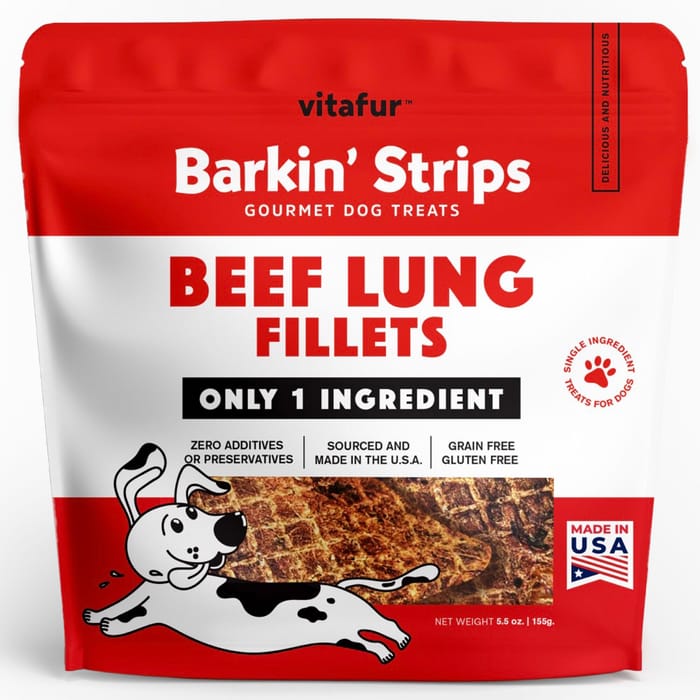Vitafur Beef Lung Fillets Dog Treats - 5.5 oz Bag product detail number 1.0