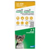 Credelio Quattro Chewable Tablet for Dogs 3.3-6lbs - 1 pack