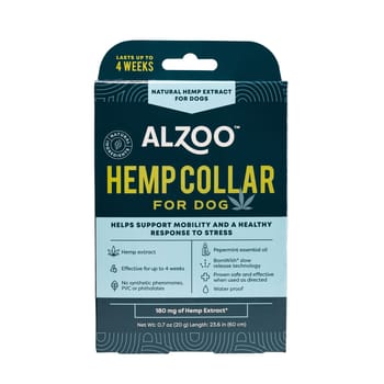 Alzoo Plant-Based Hemp Premium Mobility + Calming Collar for Dogs - 23.6 in. Collar-product-tile