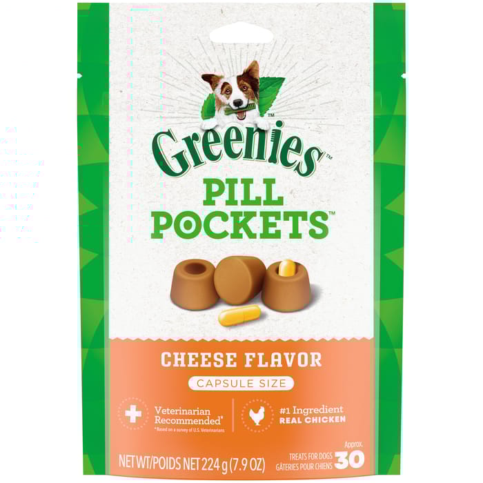 Greenies Cheese Flavored Pill Pockets for Dogs Capsule Size - 30 ct product detail number 1.0