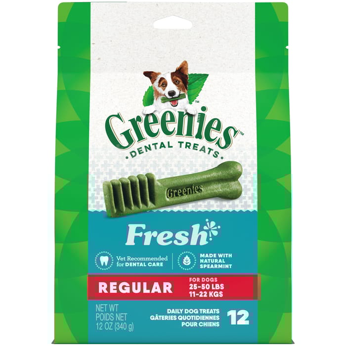 Greenies Fresh Mint Dental Dog Treats - Regular - 12 ct product detail number 1.0