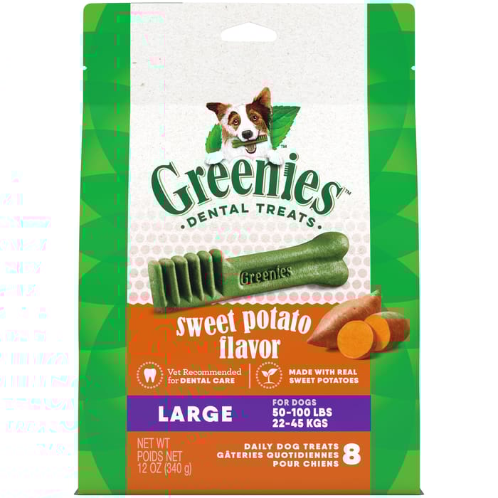Greenies Sweet Potato Dental Dog Treats- Large - 8 ct  product detail number 1.0