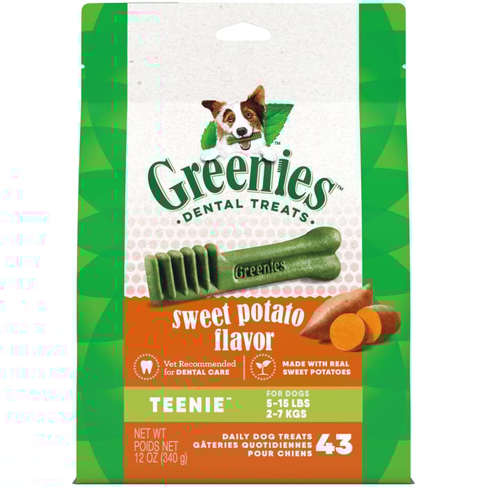 Greenies Sweet Potato Dental Dog Treats - Teenie - 43 ct product detail number 1.0