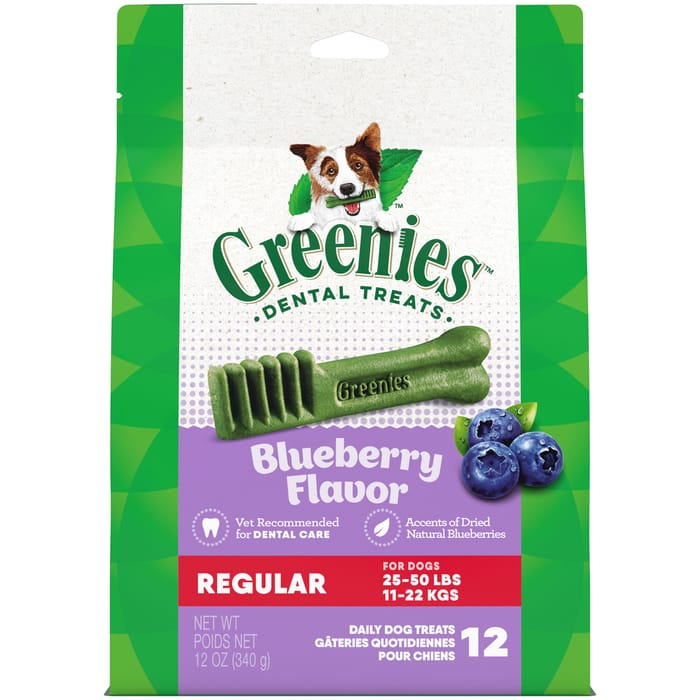Greenies Blueberry Dental Dog Treats - Regular - 12 ct product detail number 1.0