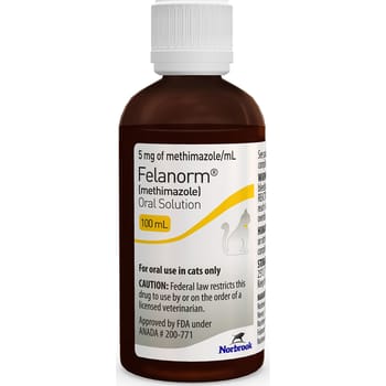 Felanorm (methimazole) Oral Solution 5 mg/mL- 100 mL Bottle-product-tile