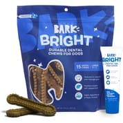 BARK Bright Durable Dental Kit for Dogs - Large Dog - 15 Count Chew Stick