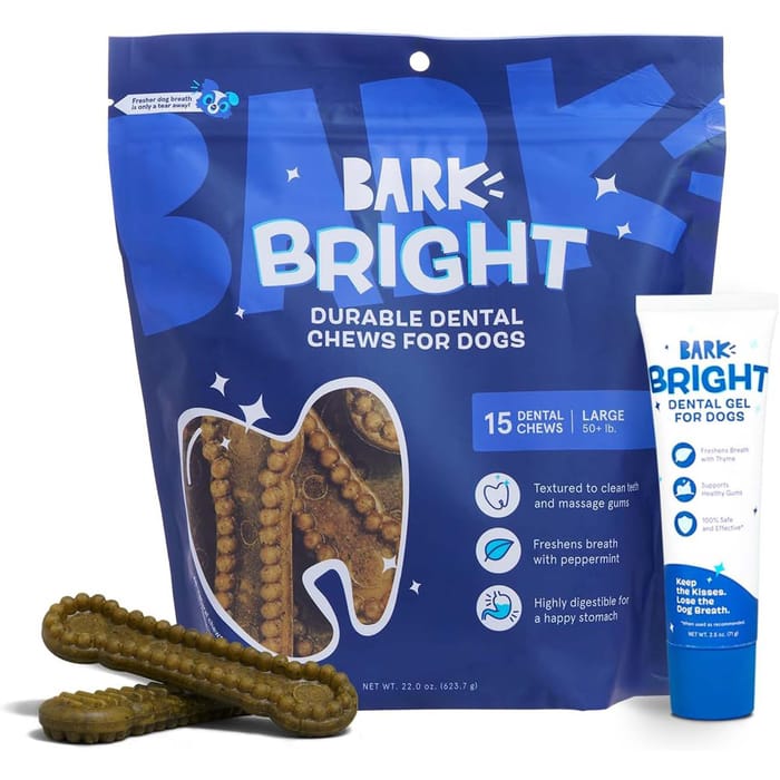 BARK Bright Durable Dental Kit for Dogs - Large Dog - 15 Count Chew Stick product detail number 1.0