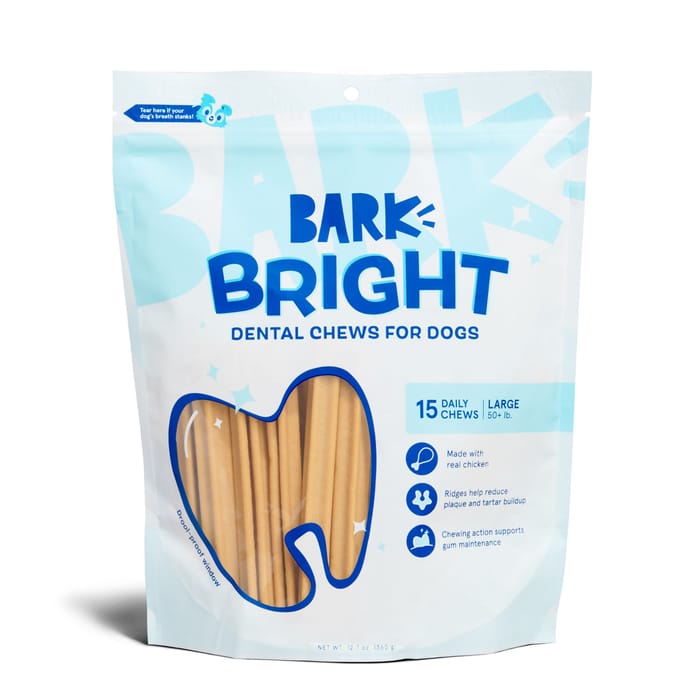 BARK Bright Original Dental Chew Sticks for Dogs - Large Chews (15 Count) product detail number 1.0