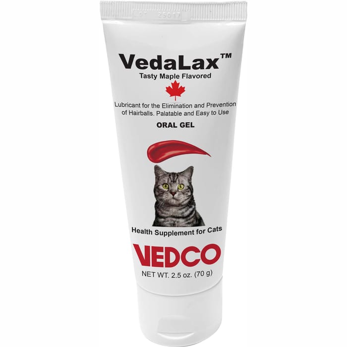 VedaLax Oral Gel for Hairballs Health Supplement for Cats - 2.5 oz - Maple product detail number 1.0