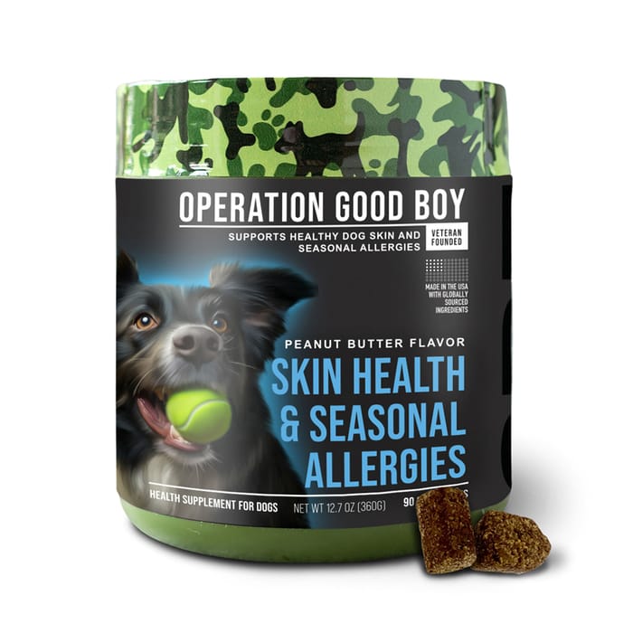Operation Good Boy SRE - Skin Health & Allergy Supplement for Dogs - 90 ct Jar product detail number 1.0