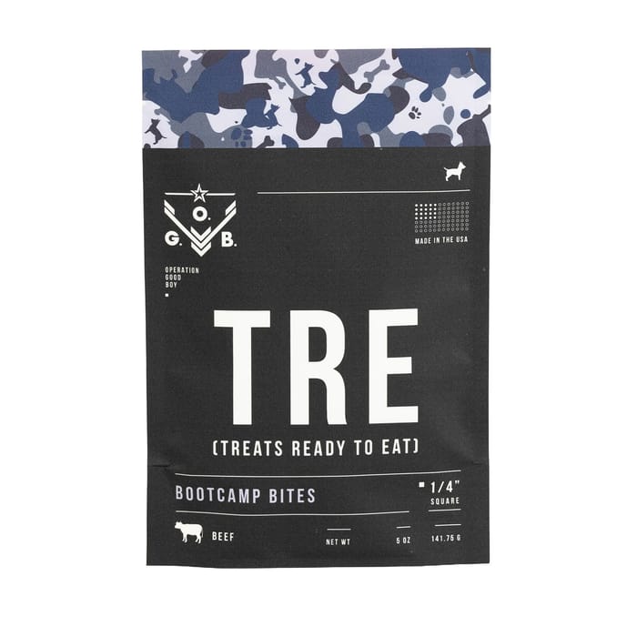 TRE Dog Treats - Bootcamp Bites - Beef Squares 1/4' - 5oz product detail number 1.0