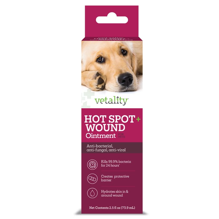 Vetality Hot Spot + Wound Ointment for Pets 2.5oz product detail number 1.0