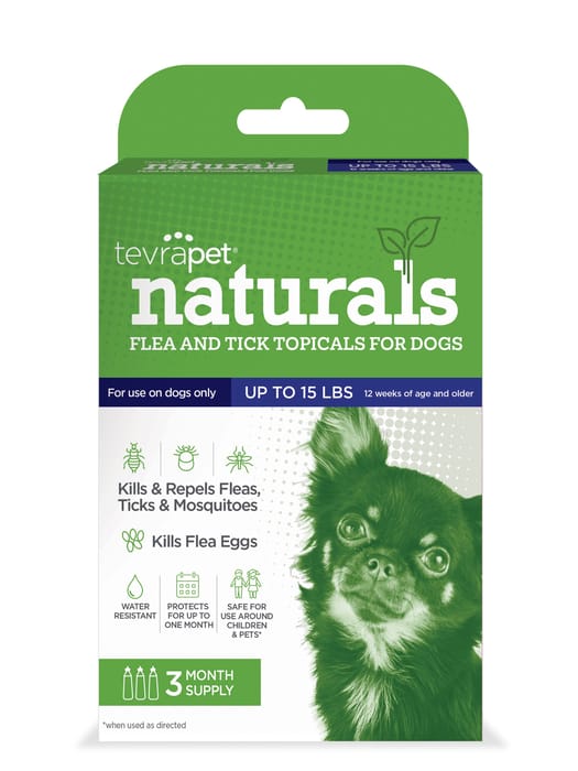 TevraPet Naturals Flea & Tick Topicals for Dogs up to 15 lbs - 3 month Supply product detail number 1.0
