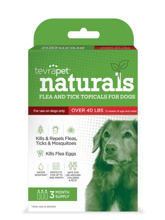 TevraPet Naturals Flea & Tick Topicals for Dogs over 40 lbs) - 3 Month Supply product detail number 1.0