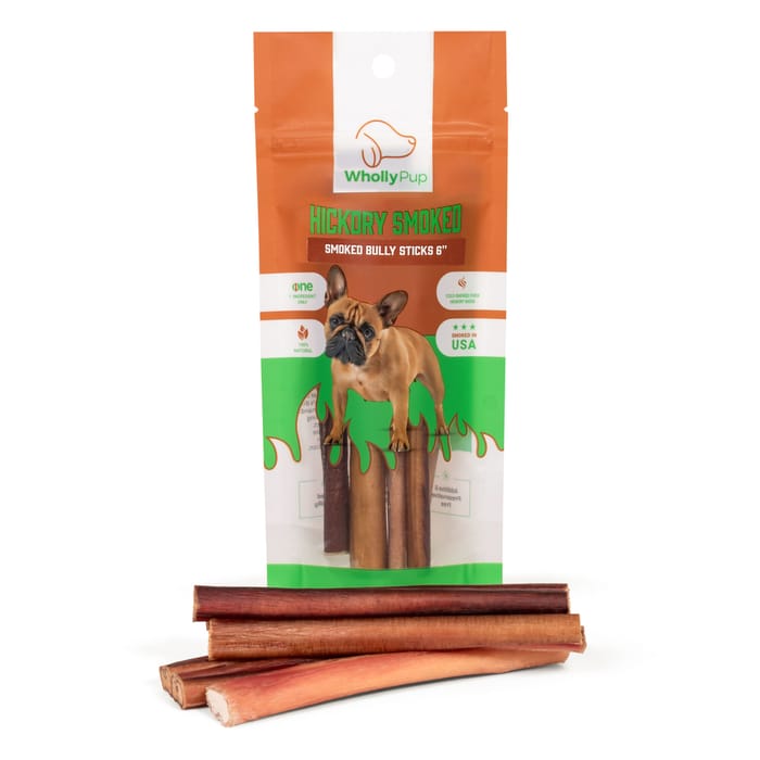 Wholly Pup Smoked Bully Sticks For Dogs 6' - 4 Pack product detail number 1.0