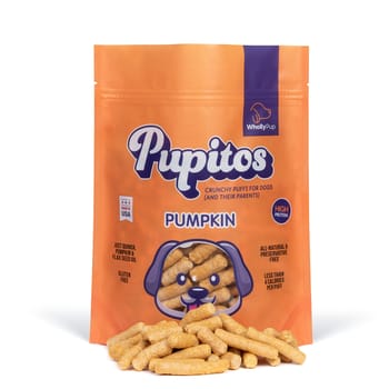 Wholly Pup Pupitos Crunchy Puffs for Dogs Pumpkin Flavor - 100 count-product-tile
