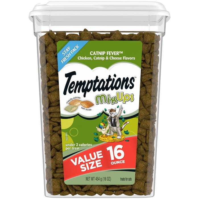 Temptations Mixups Catnip Fever Crunchy & Soft Cat Treats Value Pack - 16 oz product detail number 1.0