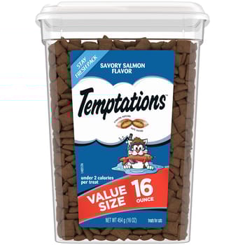Temptations Savory Salmon Flavor Crunchy & Soft Cat Treats-product-tile
