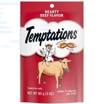 Temptations Hearty Beef Crunchy & Soft Cat Treats - 3 oz-product-tile