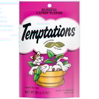Temptations Blissful Catnip Flavor Crunchy & Soft Cat Treats - 3oz-product-tile