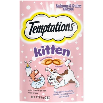 Temptations Kitten, Salmon & Dairy Flavor Crunchy & Soft Treats-product-tile