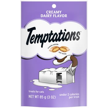 Temptations Creamy Dairy Flavor Crunchy & Soft Cat Treats - 3 oz-product-tile