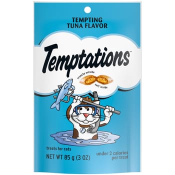 Temptations Tempting Tuna Flavor Crunchy & Soft Cat Treats - 3oz-product-tile
