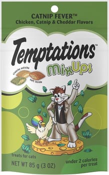 Temptations Mixups Catnip Fever Crunchy & Soft Cat Treats - 3 oz-product-tile