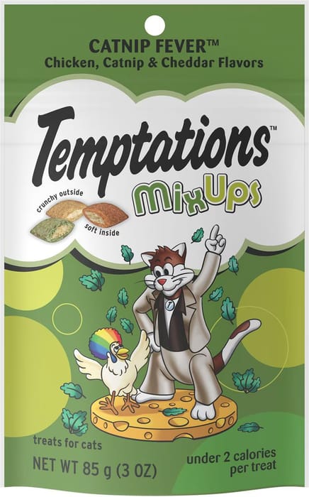 Temptations Mixups Catnip Fever Crunchy & Soft Cat Treats - 3 oz product detail number 1.0