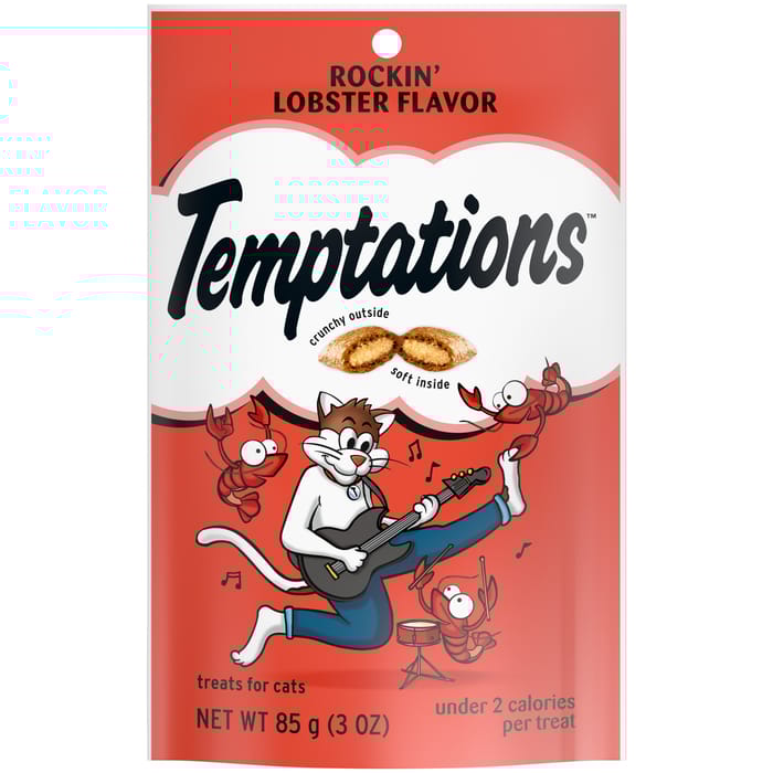Temptations Rockin Lobster Flavor Crunchy & Soft Cat Treats - 3oz product detail number 1.0