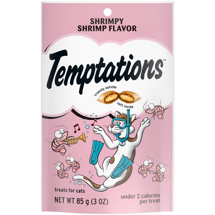 Temptations Shrimpy Shrimp Crunchy & Soft Cat Treats - 3 oz product detail number 1.0