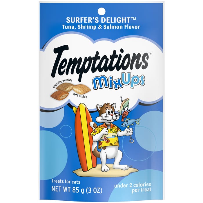 Temptations Surfers Delight Crunchy & Soft Cat Treats- 3 oz product detail number 1.0