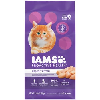 Iams ProActive Health Healthy Kitten Chicken Dry Cat Food - 3.5 lb Bag-product-tile