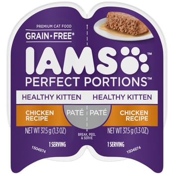 Iams Perfect Portions Healthy Kitten Chicken Pate Wet Cat Food-product-tile