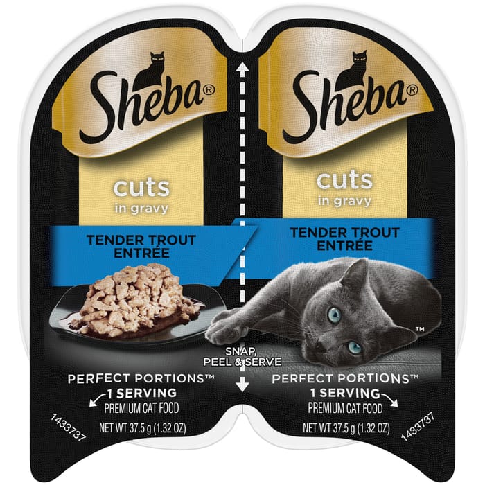 Sheba Perfect Portions Trout Cuts in Gravy Adult Wet Cat Food - 2.6 oz - Case of 24 product detail number 1.0