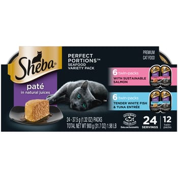 Sheba Perfect Portions Seafood Pate Variety Pack Adult Wet Cat Food-product-tile