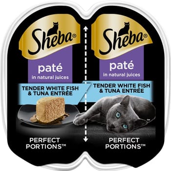 Sheba Perfect Portions Whitefish & Tuna Pate Entree Adult Wet Cat Food-product-tile