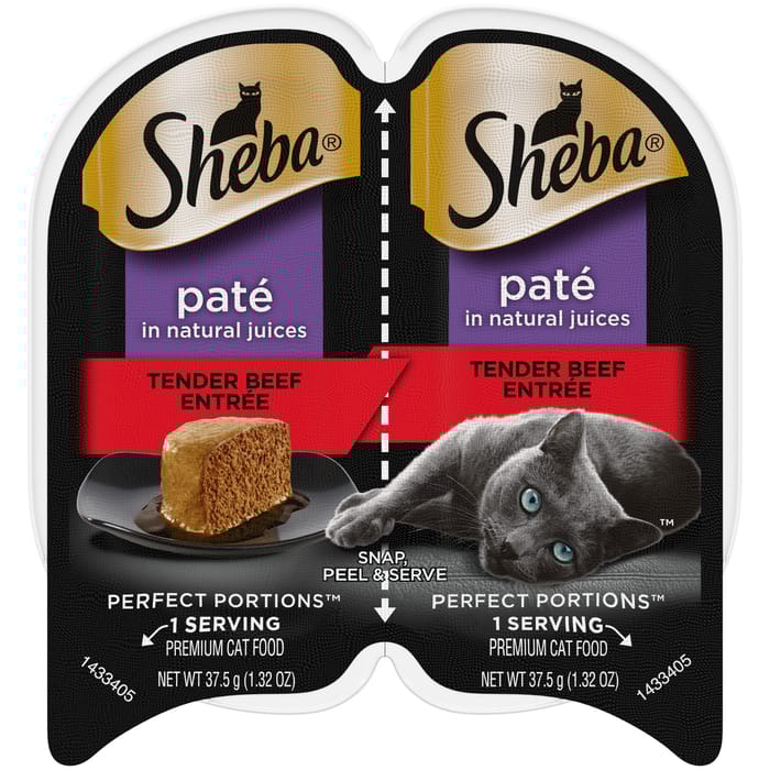 Sheba Perfect Portions Beef Pate Entree Adult Wet Cat Food - 2.6 oz - Case of 24 product detail number 1.0