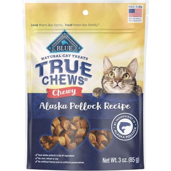 Blue Buffalo True Chews Natural Chewy Cat Treats - Alaska Pollock - 3 oz bag-product-tile