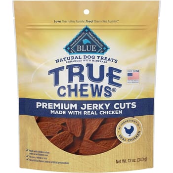 Blue Buffalo True Chews Premium Jerky Cuts Dog Treats - Made in the USA with Natural Ingredients - Chicken - 12oz Bag-product-tile
