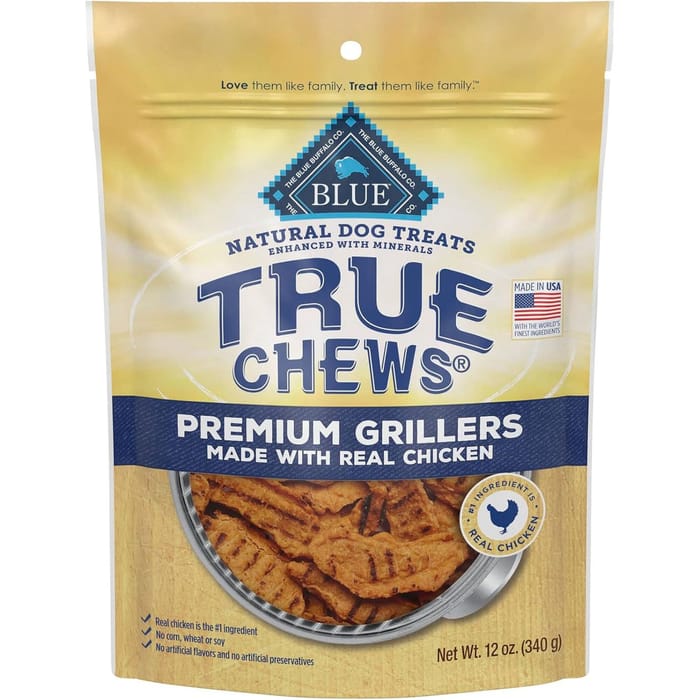 Blue Buffalo True Chews Premium Grillers Dog Treats - Chicken - 12oz bag product detail number 1.0