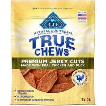 Blue Buffalo True Chews Premium Jerky Cuts Dog Treats - Made in the USA with Natural Ingredients - Duck - 12oz Bag-product-tile