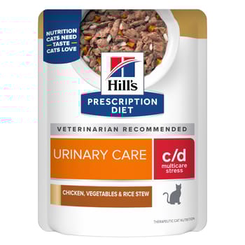 Hill's Prescription Diet c/d Multicare Stress Urinary Care Chicken, Vegetables, & Rice Stew Recipe Wet Cat Food-product-tile