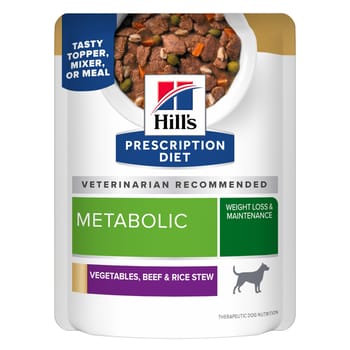 Hill's Prescription Diet Metabolic Weight Vegetables, Beef, & Rice Stew Recipe Wet Dog Food-product-tile