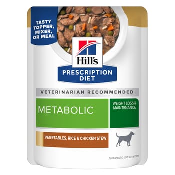 Hill's Prescription Diet Metabolic Weight Vegetables, Rice, & Chicken Stew Recipe Wet Dog Food-product-tile