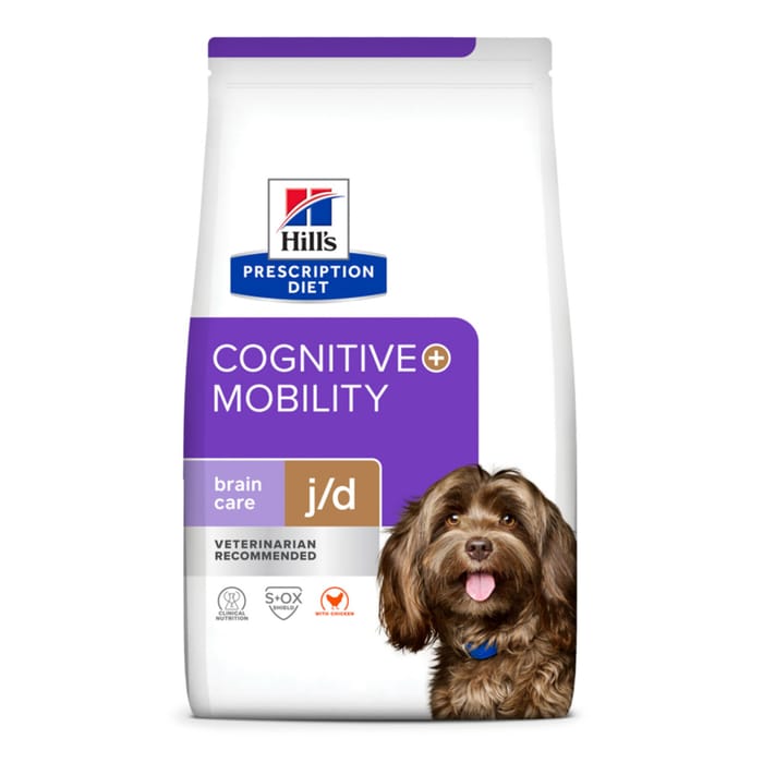 Hill's Prescription Diet j/d Cognitive + Mobility Brain & Joint Care Chicken Dry Dog Food - 8.5 lb Bag product detail number 1.0